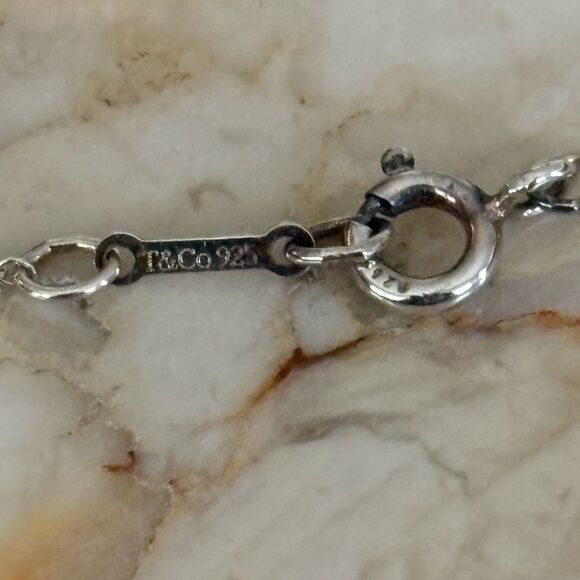 Tiffany & Co. Paloma Picasso Loving Heart 1P Diamond Sterling Silver Necklace - Picture 8 of 10